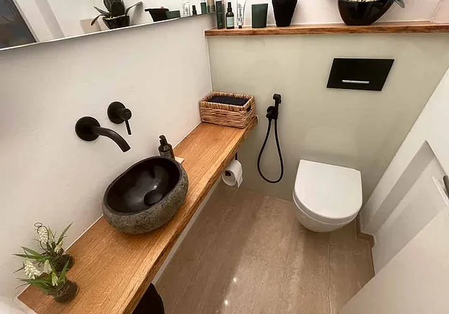 Gäste WC nachher